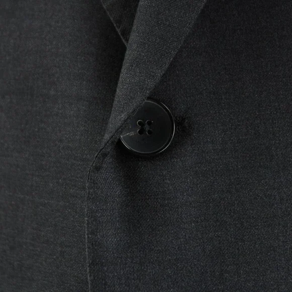 Ermenegildo Zegna Wool Two Piece Suit Size 66R (~52R US) In Solid Gray